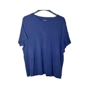 Talbots Deep Blue Short Sleeve Tee